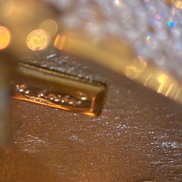 Vintage Judith Leiber red garnet clasp crystal clutch - Picture 3 of 6